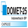 DOMET-25 Indomethacin BP Capsule- 25 mg.